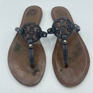 Tory Burch black mini Miller sandals